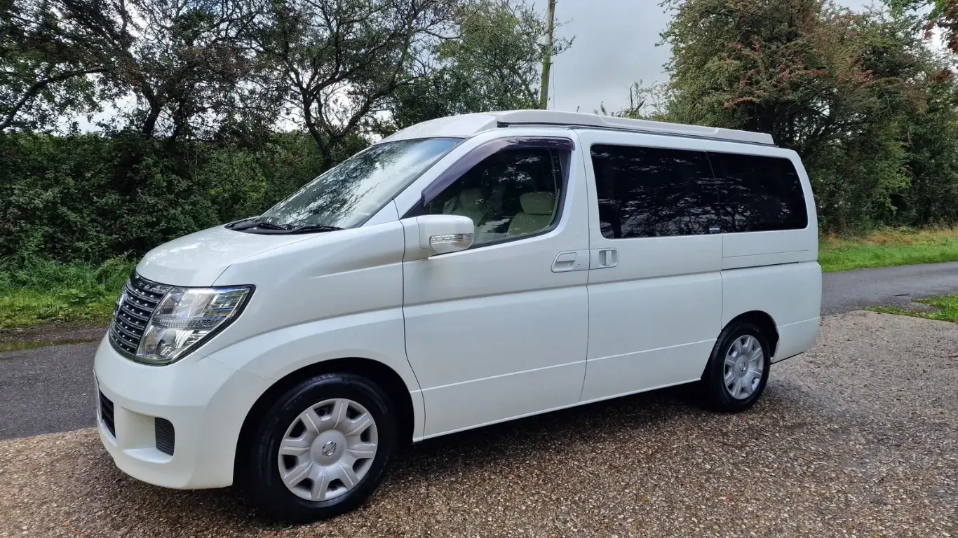 white compact campervans at Free Spirit Campervans