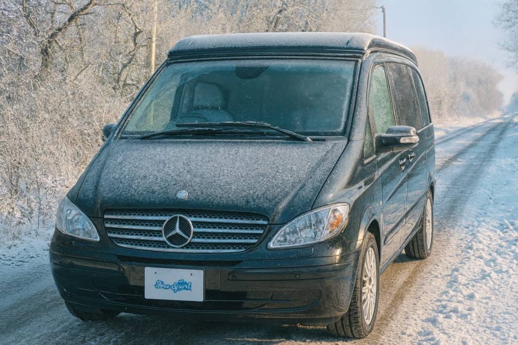 winter campervan travel