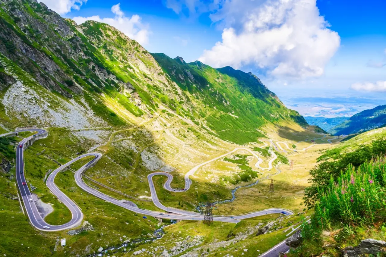 mountain scene in Europe