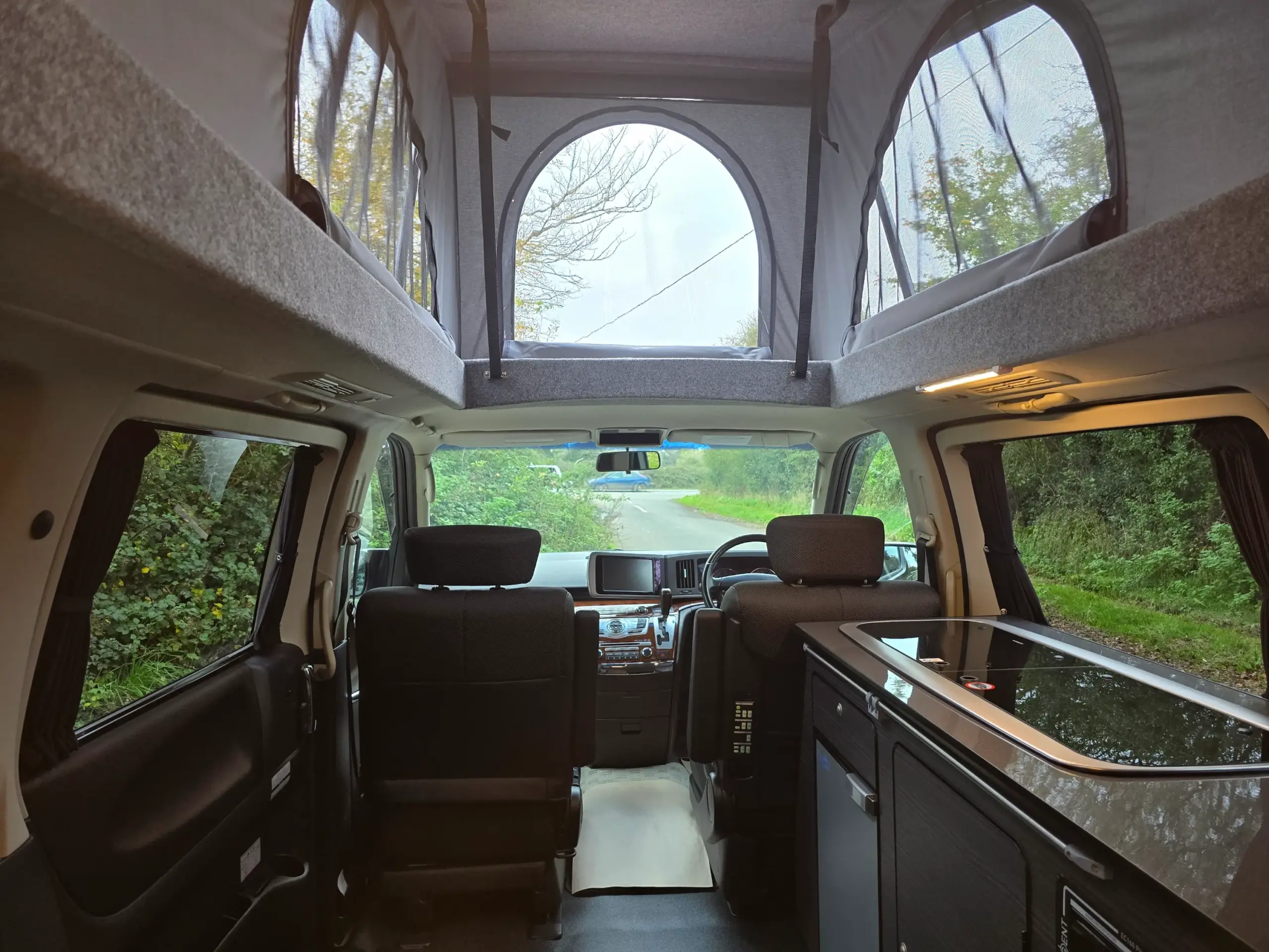 Nissan Elgrand Free Spirit Campervan Inside Mint Cooker